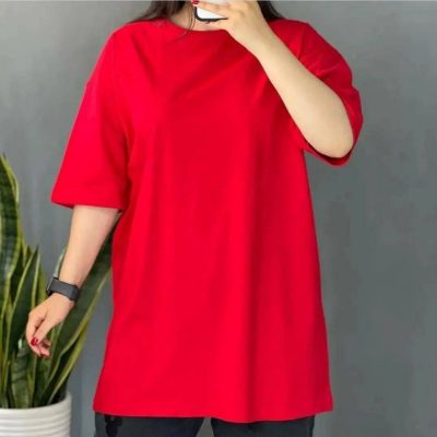 خرید عمده تیشرت لانگ پنبه - تاپ و تیشرت زنانه عمده