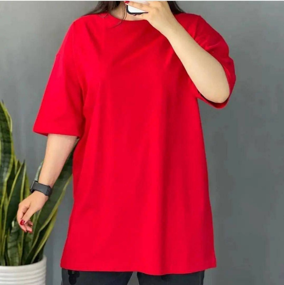 خرید عمده تیشرت لانگ پنبه - تاپ و تیشرت زنانه عمده