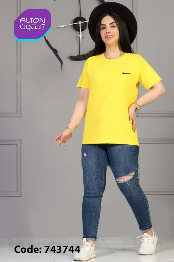 خرید عمده تیشرت زنانه چاپ نایک - تاپ و تیشرت زنانه عمده