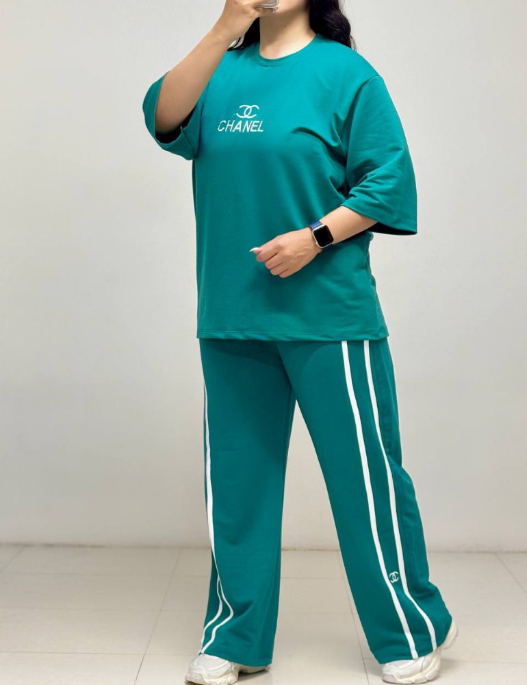 فروش عمده 😍 ست تیشرت شلوار زنانه چنل - ست بلوز شلوار زنانه عمده