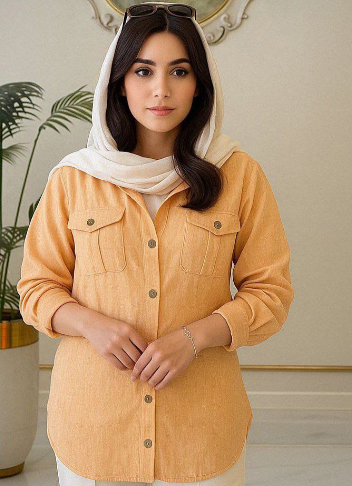 فروش عمده شومیز زنانه دو جیب خنک - شومیز زنانه عمده