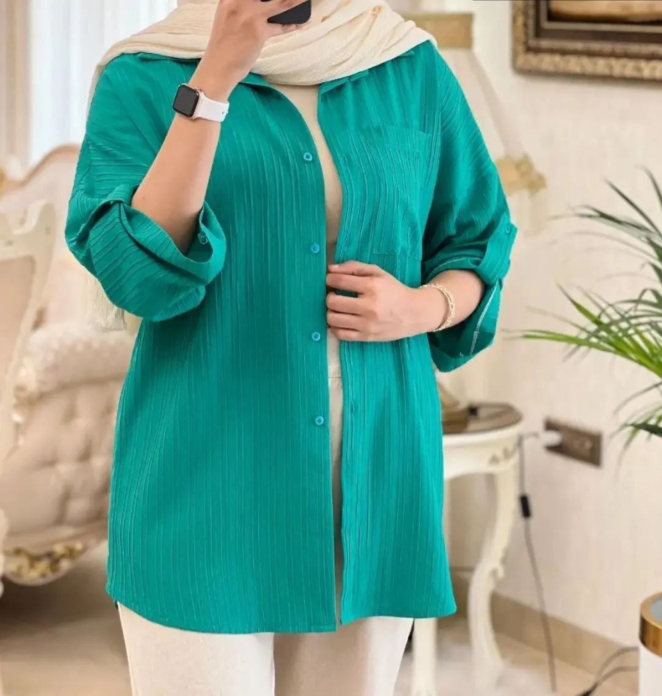 فروش عمده شومیز زنانه تک جیب آیوا - شومیز زنانه عمده