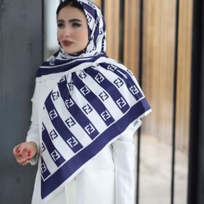 فروش عمده روسری زنانه مجلسی ابریشم توییل سایز ۱۰۰ - شال و روسری زنانه عمده