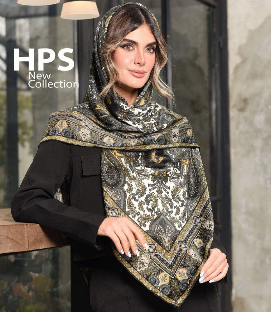 فروش عمده روسری زنانه نخی گارزا چاپی سایز ۱۴۰ - شال و روسری زنانه عمده