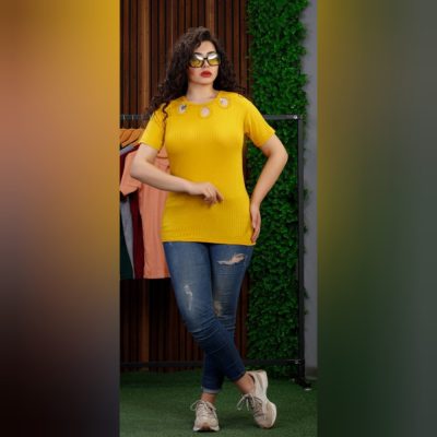 خرید عمده تیشرت سه اشکی کبریتی - تاپ و تیشرت زنانه عمده