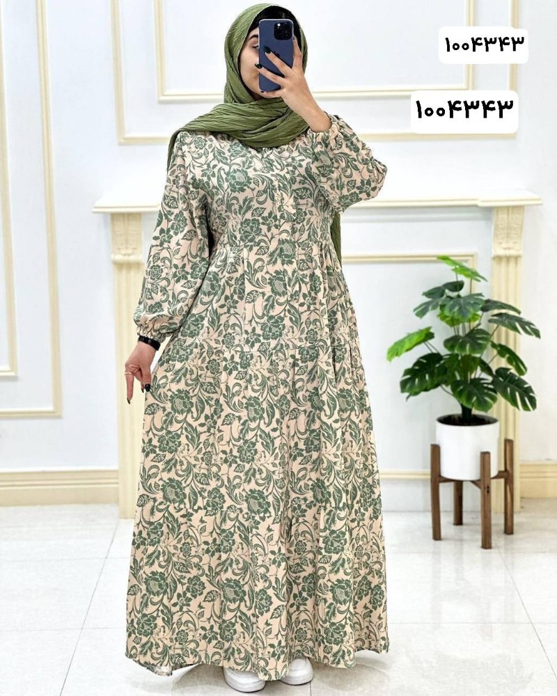 خرید عمده مانتو ساحلی یقه بنددار بوگاتی - ساحلی زنانه عمده