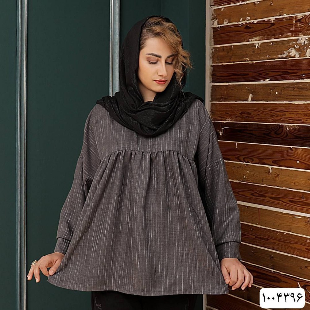 خرید عمده شومیز یقه هفت عروسکی شانتون آبشاری - شومیز زنانه عمده