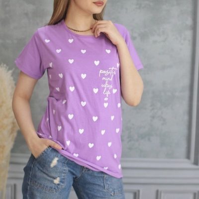 خرید عمده تیشرت چاپی سوپر اسپان - تاپ و تیشرت زنانه عمده