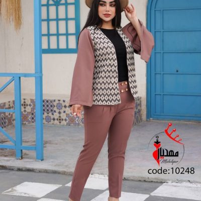 خرید عمده کت شلوار زنانه خرجکار هندی موشی - کت و شلوار زنانه عمده