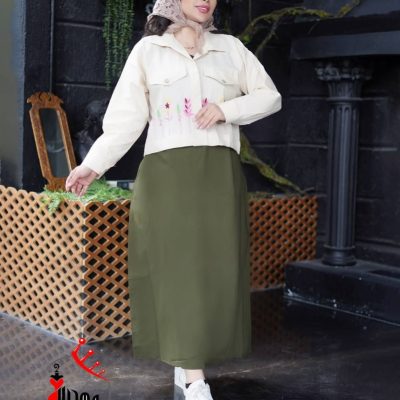 خرید عمده کت سارافون رویه گلدوزی - ساحلی زنانه عمده