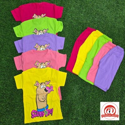 خرید عمده تیشرت شلوارک اسپرت(دخترانه/پسرانه) - ست تیشرت شلوارک پسرانه عمده