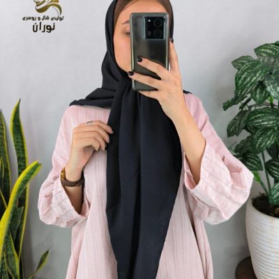 خرید عمده روسری نخی زنبوری منگوله دار اعلاء - شال و روسری زنانه عمده