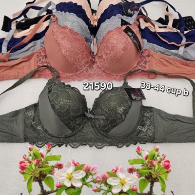 فروش عمده ⚜️سوتین اسفنجی فنردار اعلاء⚜️ کدe_21590 - سوتین زنانه عمده