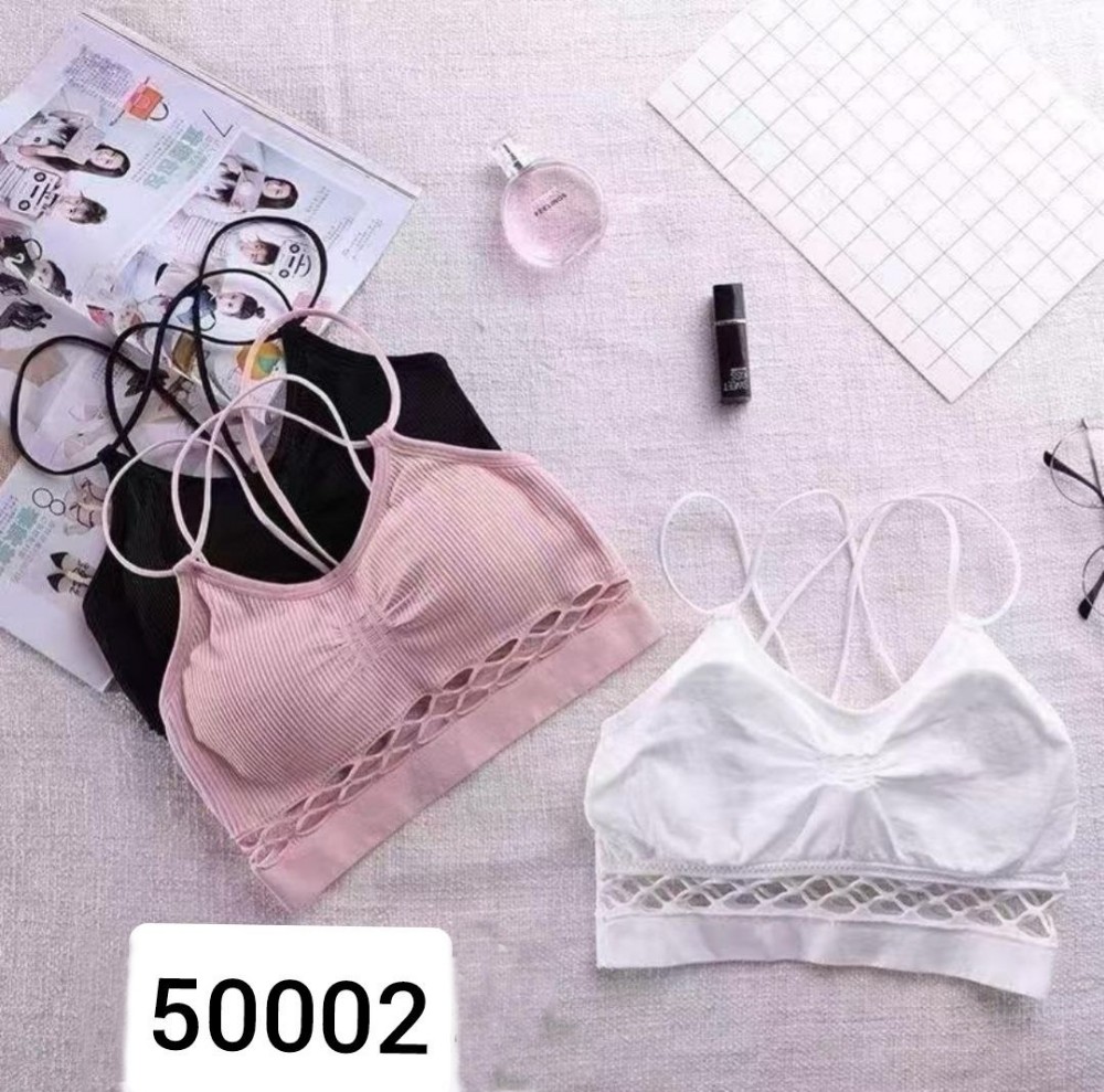 خرید عمده ️نیم تنه ورزشی پد متحرک دخترانه ️ کد50002 - سوتین دخترانه عمده