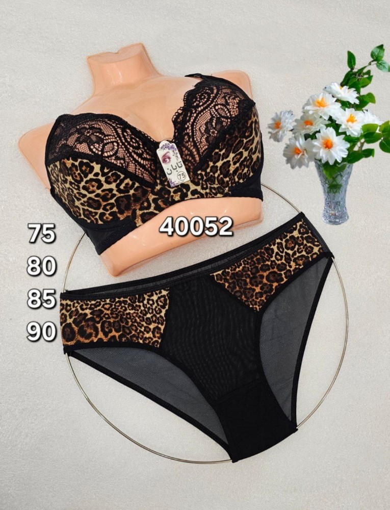 فروش عمده ⚜️ست پلنگی فنردار⚜️ کدa_40052 - شورت و سوتین زنانه عمده