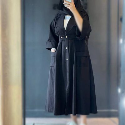 فروش عمده مانتو کفتان زنانه یقه انگلیسی - مانتو زنانه عمده