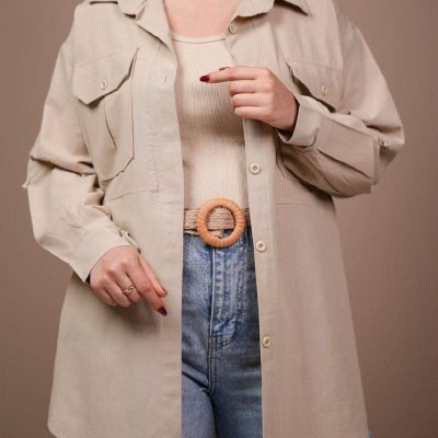 فروش عمده شومیز زنانه دو جیب لنین - شومیز زنانه عمده