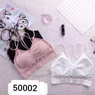 خرید عمده نیم تنه دخترانه ورزشی پد متحرک - سوتین دخترانه عمده