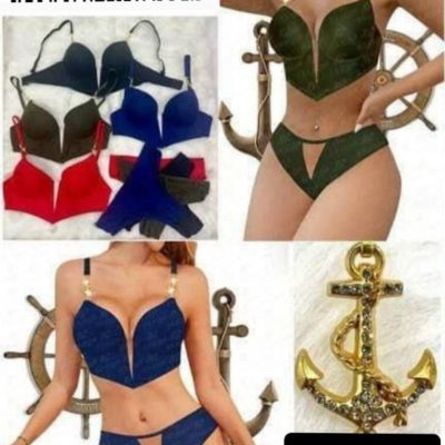 فروش عمده ست اسفنجی فنردار بلند - شورت و سوتین زنانه عمده