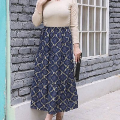 خرید عمده دامن طبقه ای پیله دار - ساحلی زنانه عمده