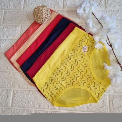 فروش عمده شورت نخ پنبه کمر گنی اعلا زنانه - شورت و سوتین زنانه عمده