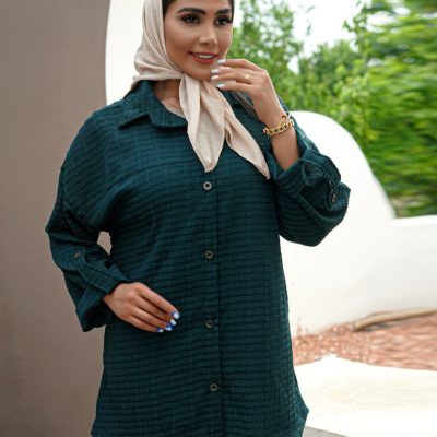 فروش عمده شومیز زنانه جلو دکمه - شومیز زنانه عمده