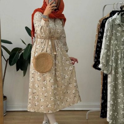 فروش عمده مانتو کفتان زنانه کمربند دار - مانتو زنانه عمده