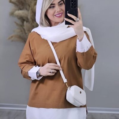 فروش عمده شومیز یقه سفید زنانه - شومیز زنانه عمده