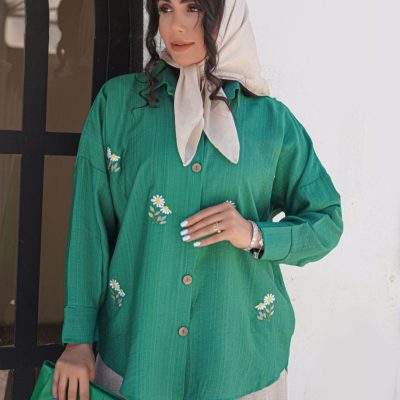 فروش عمده شومیز زنانه بابوس گلدوزی - شومیز زنانه عمده