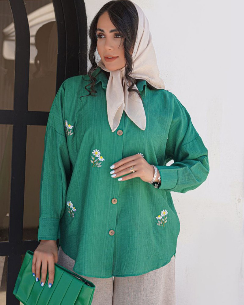 فروش عمده شومیز زنانه بابوس گلدوزی - شومیز زنانه عمده