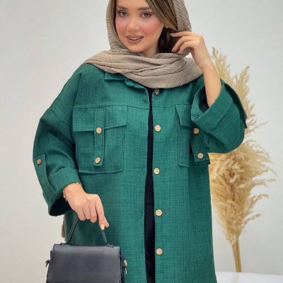 فروش عمده شومیز مانتو دو جیب صلیبی زنانه - شومیز زنانه عمده