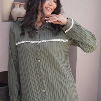 فروش عمده شومیز زنانه نوار دوزی - شومیز زنانه عمده