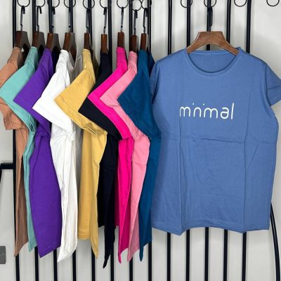 فروش عمده تیشرت زنانه پنبه فری سایز ۳۸ تا ۴۶ - تاپ و تیشرت زنانه عمده