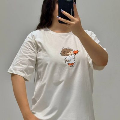 فروش عمده تیشرت زنانه پنبه فری سایز ۳۸ تا ۴8 - تاپ و تیشرت زنانه عمده