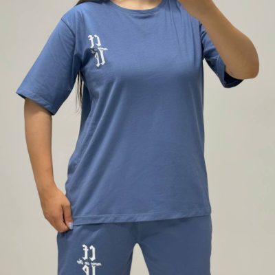 فروش عمده ست تیشرت شلوارک زنانه پنبه - ست تاب شلوارک زنانه عمده