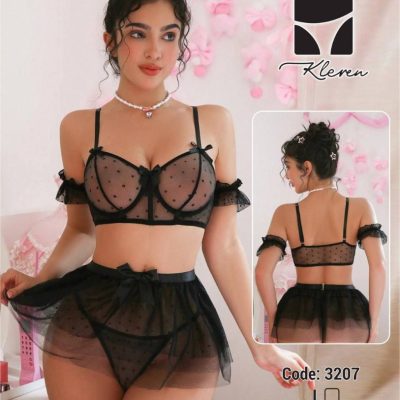 فروش عمده 🍒 ست زنانه فنردار دامنی - لباس خواب زنانه عمده