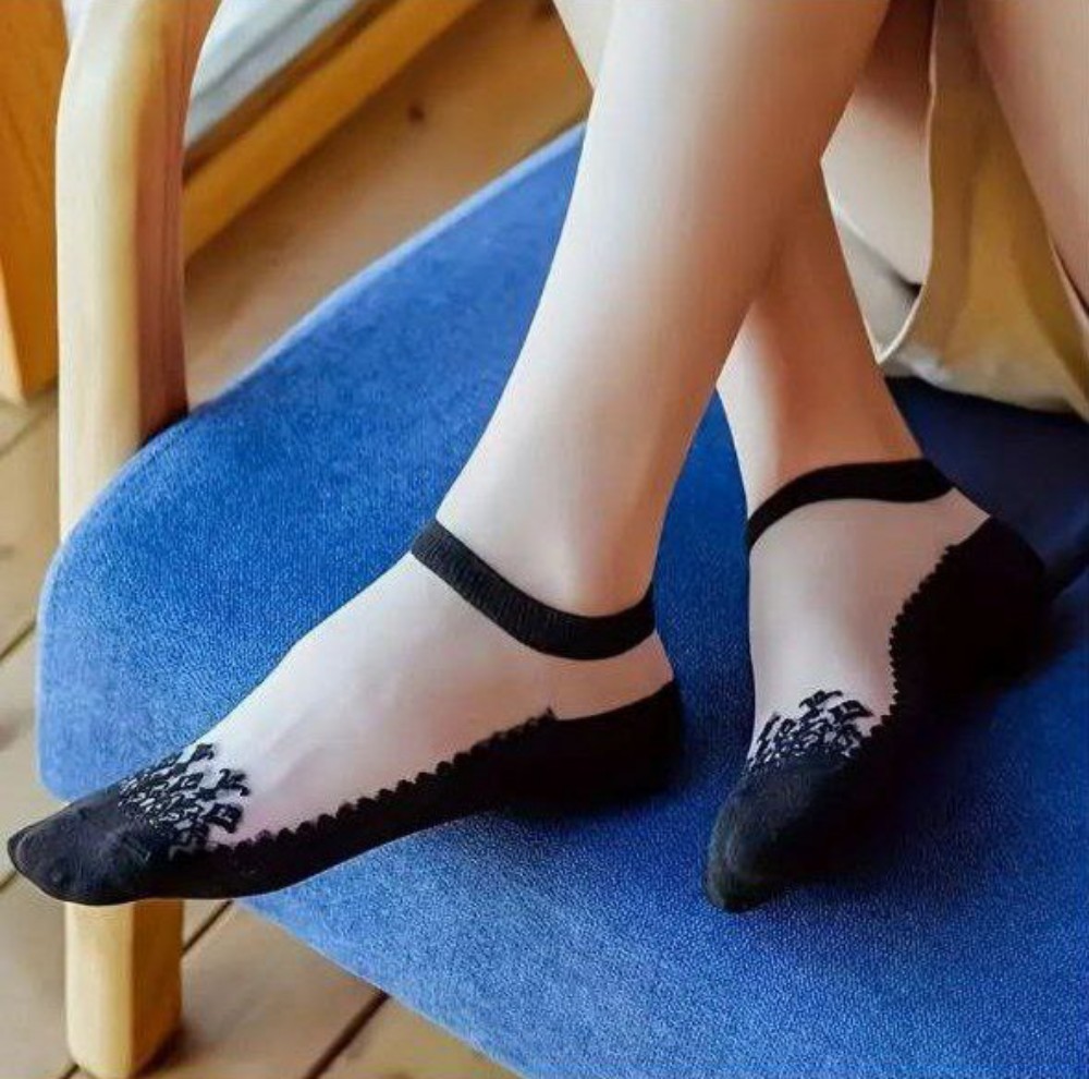 فروش عمده 🔥 جوراب زنانه مچی رو شیشه ای - جوراب زنانه عمده
