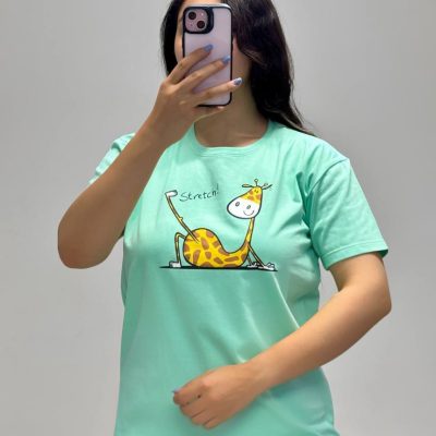 فروش عمده تیشرت زنانه سوپر پنبه فری سایز ۳۸ تا ۴۶ - تاپ و تیشرت زنانه عمده