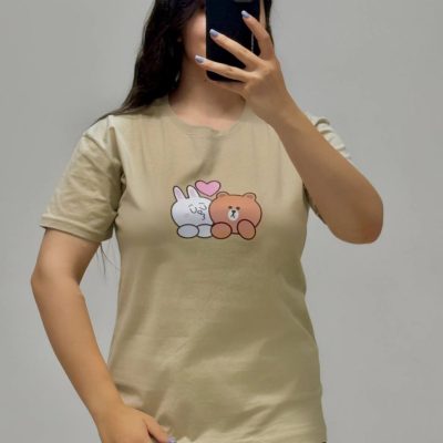 فروش عمده تیشرت زنانه سوپر پنبه فری سایز ۳۸ تا ۴۶ - تاپ و تیشرت زنانه عمده