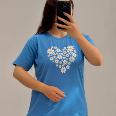فروش عمده تیشرت زنانه ویسکوز نگین مروارید - تاپ و تیشرت زنانه عمده