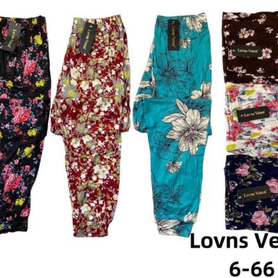 فروش عمده شلوار زنانه گیاهی استیکری برند lovns - شلوار و ساپورت زنانه عمده