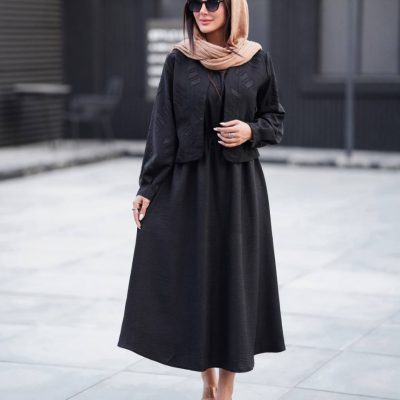 فروش عمده ست کت سارافون زنانه مدل نسیم - کت و شلوار زنانه عمده