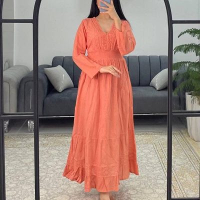 خرید عمده ساحلی بلند مدل رونا - ساحلی زنانه عمده