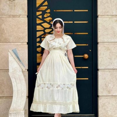 فروش عمده ساحلی وارداتی بلند مدل هیوا - ساحلی زنانه عمده