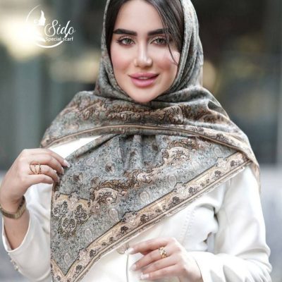 فروش عمده روسری زنانه نخی بهاره سایز ۱۴۰ - شال و روسری زنانه عمده