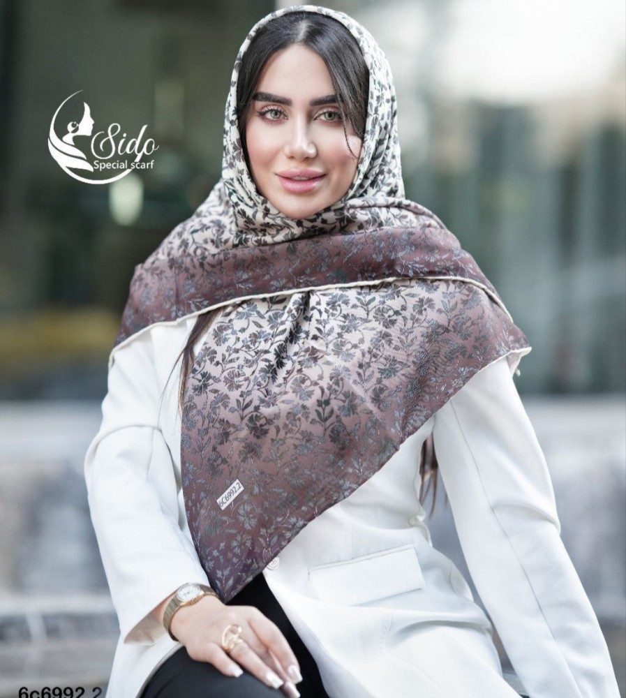 فروش عمده روسری زنانه نخی بهاره سایز ۱۴۰ - شال و روسری زنانه عمده