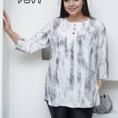 خرید عمده تونیک قواره دار سه دکمه صوفیا گازوئیلی - تونیک زنانه عمده