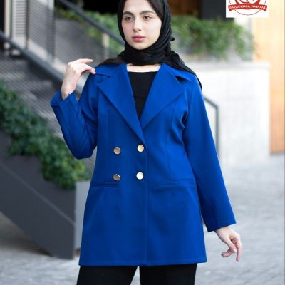 خرید عمده کت مازراتی چهار دکمه - مانتو زنانه عمده