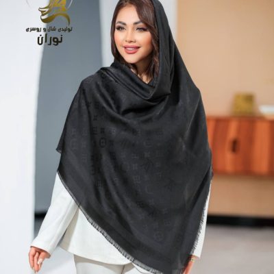 خرید عمده روسری ژاکارد مشکی اعلاء - شال و روسری زنانه عمده