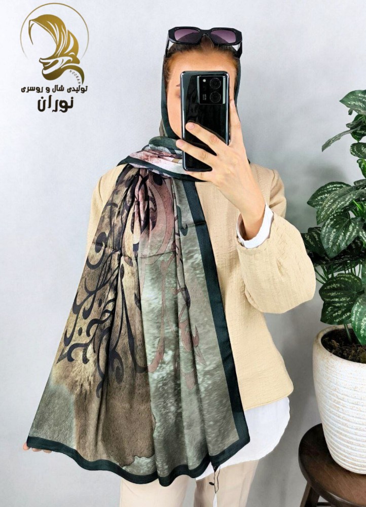 خرید عمده شال ابریشم متالیک پارچه‌ ترک اعلاء - شال و روسری زنانه عمده